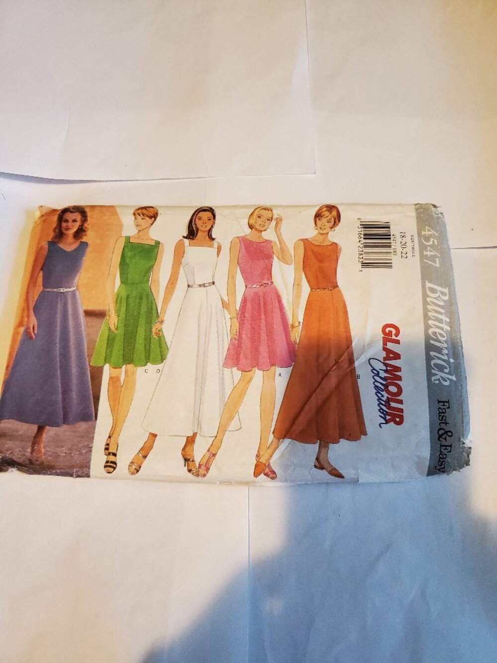 BUTTERICK 4547 MISSES PETITE DRESS 18 20 22 PATTERN